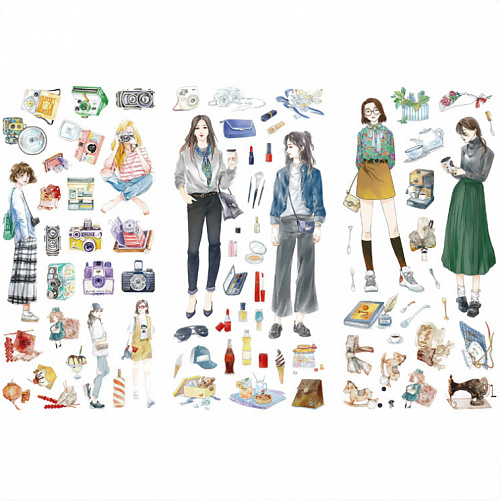 Наклейки "Fashion" (3 листа)