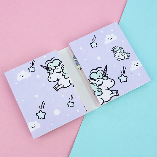 Набор стикеров "Единорожка" (лиловый)