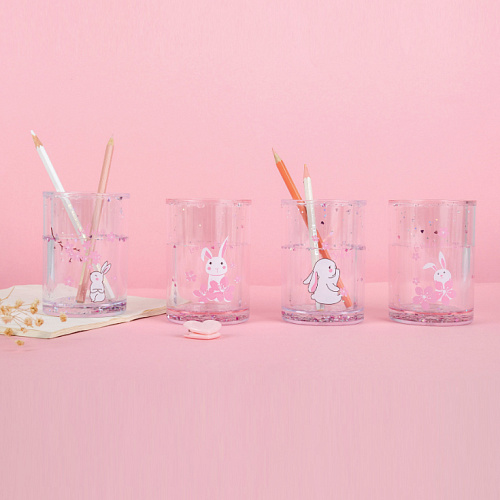 Подставка для ручек "Зайка" (с веткой)