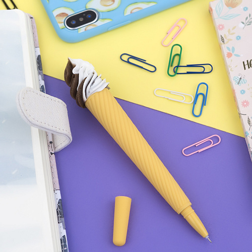 Ручка "Мороженое" (коричневая)