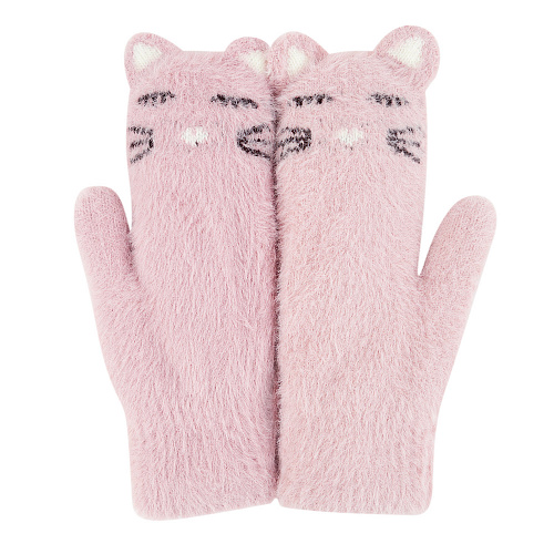 Варежки "Котики" (розовые)