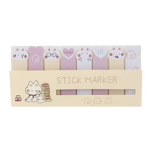 Набор стикеров для записей "Коты" (желтый)