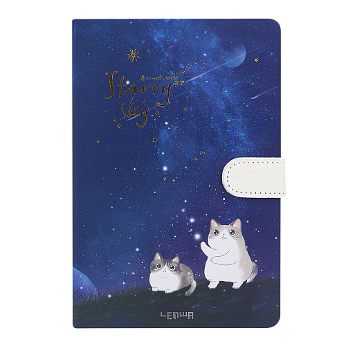 Блокнот "Starry sky" (2 кота)