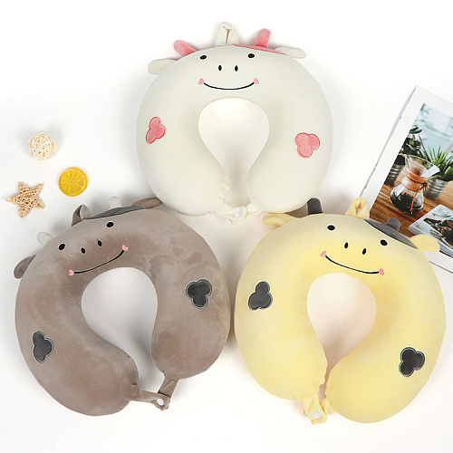 Подушка для путешествий "Бычок" (серый)