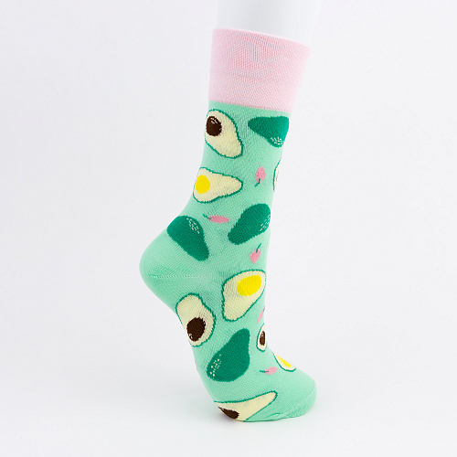 Носки "Kawaii avocado", разм.35-39