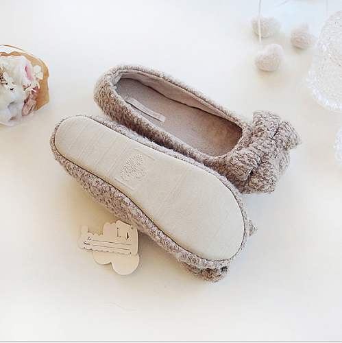 Тапочки-балетки "Плюшевые"