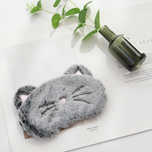 Маска для сна "Grey cat"