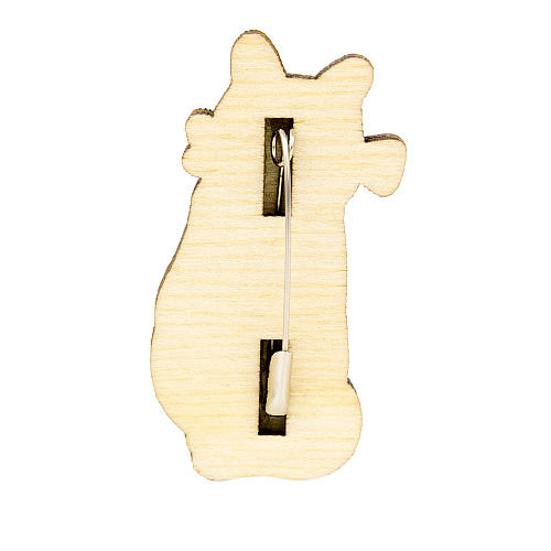 Значок "Котейка" (серый)