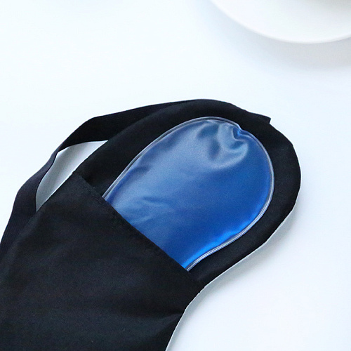 Маска для сна "Коты" (голубая)