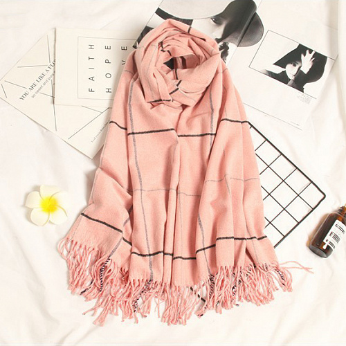 Шарф "Лондон", розовый