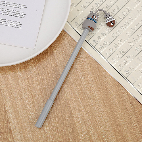 Ручка "Звери и еда" кот