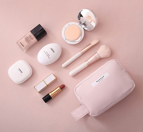 Косметичка дорожная "Makeup" серая