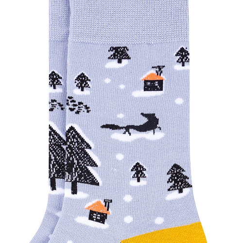 Носки "Зима" (голубые)