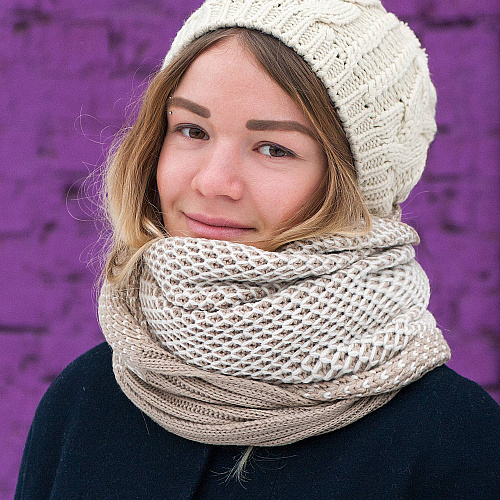 Шарф "Пастель" (белый)