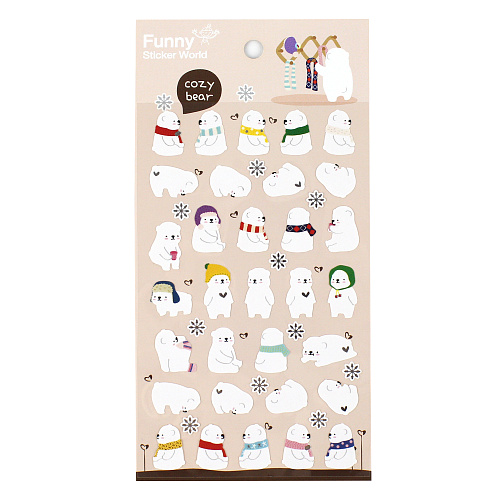 Стикеры "Мишка на севере"