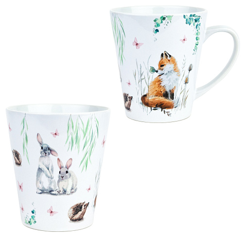 Кружка латте малая "Милые звери"