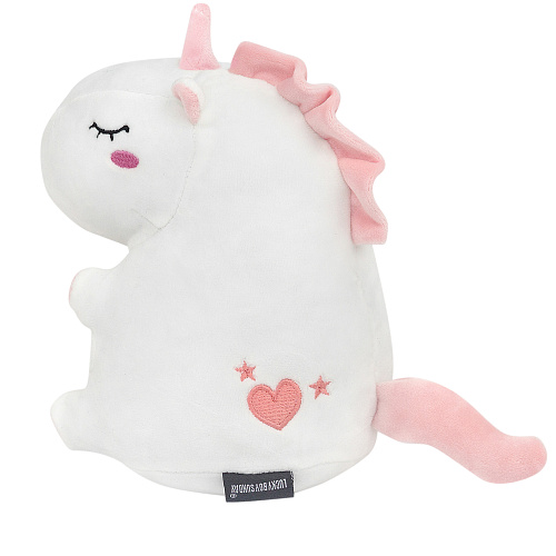 Игрушка-подушка "Единорог с сердечком" (белый)