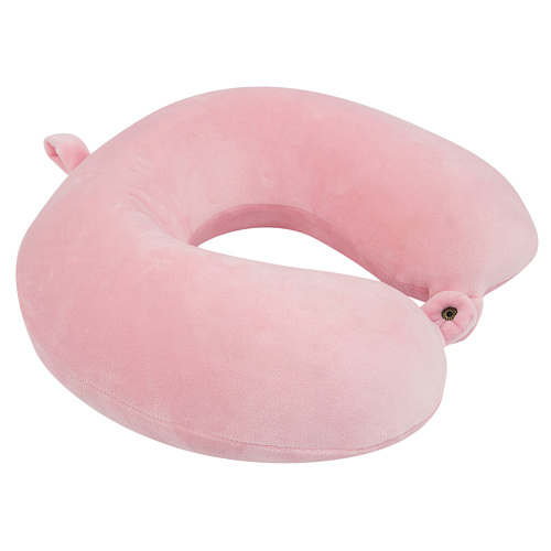 Подушка для путешествий "Однотонная", Memory Foam (розовая)