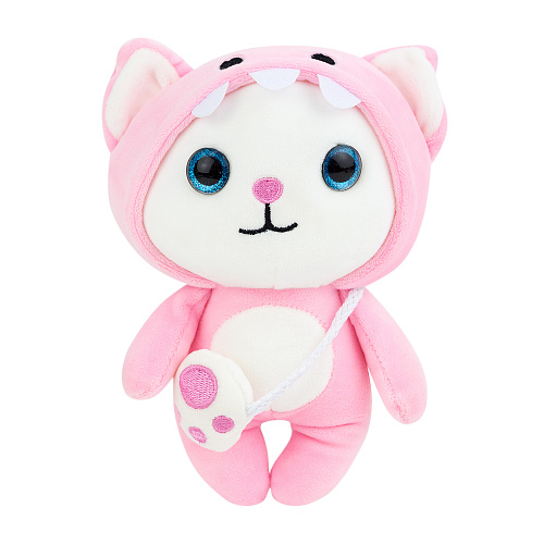 Игрушка-подушка "Котя в кигуруми" (розовый) 24см