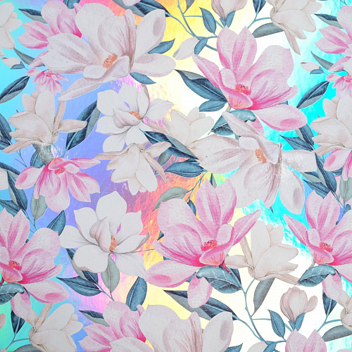 Подарочная коробка «Цветы - Металлик», 24 х 15,5 х 9,5 см