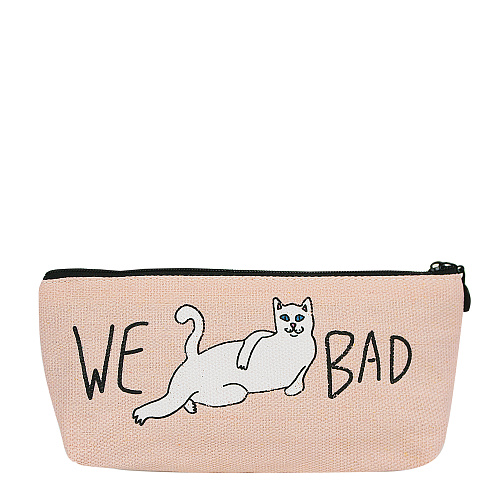 Пенал "Bad cat" (розовый)