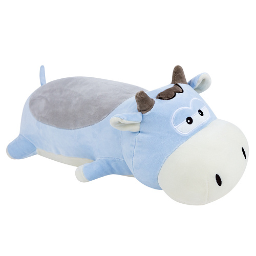 Игрушка-подушка "Бычок" (голубой) 50см