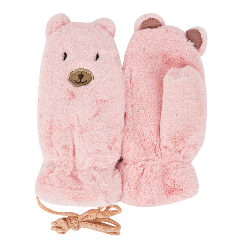Варежки-медведи (розовые)