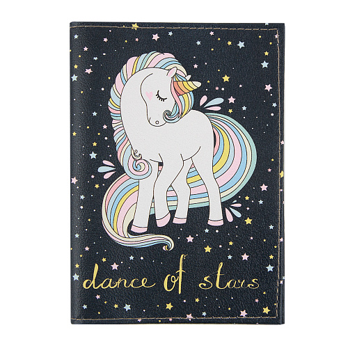 Обложка для паспорта "Dance of stars" (кожа)