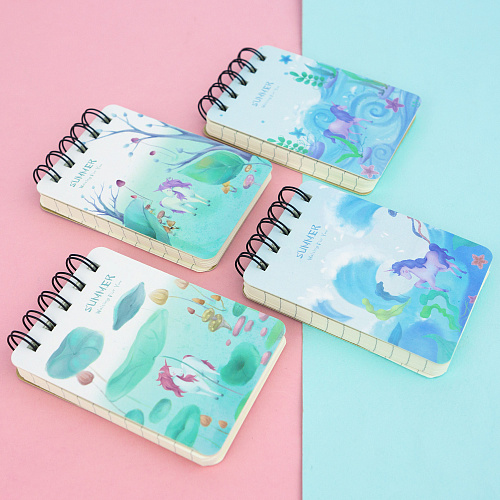 Мини-блокнот "Summer Unicorn" (море)