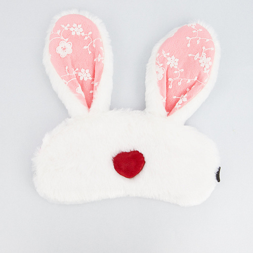 Маска для сна "Bunny Heart" (белая)
