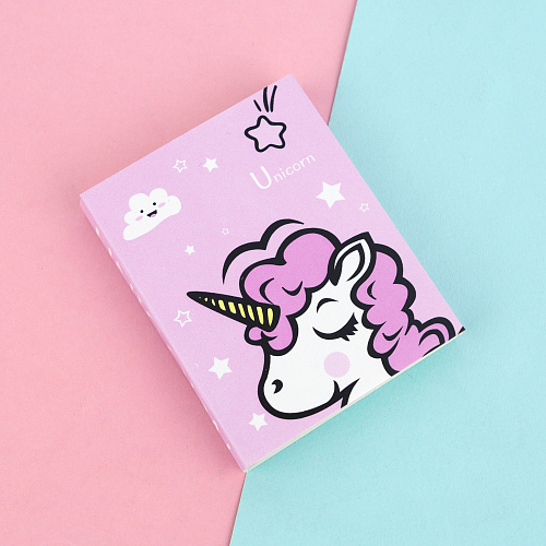Набор стикеров "Единорожка" (розовый)