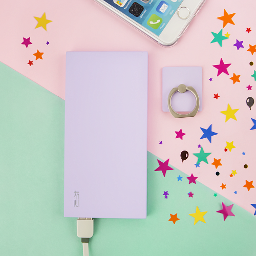 Зарядное устройство-аккумулятор "Однотонное" (фиолетовое)