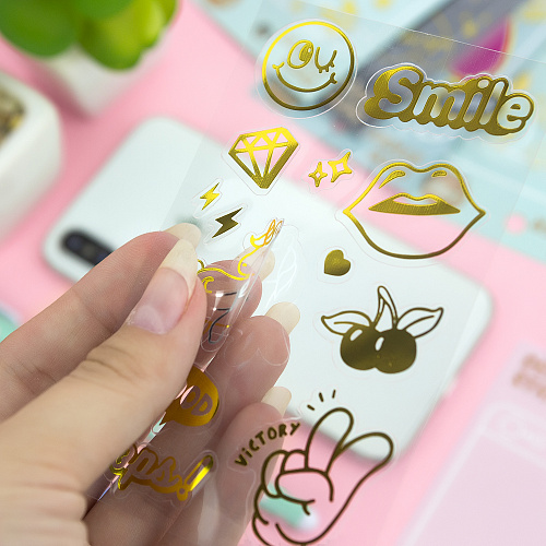 Наклейки "Gold ver.3" (smile)