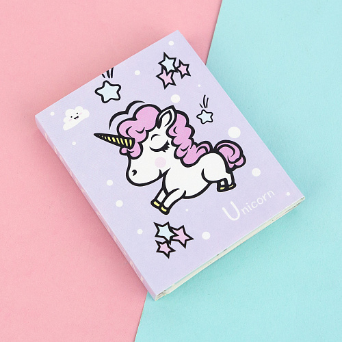 Набор стикеров "Единорожка" (лиловый)