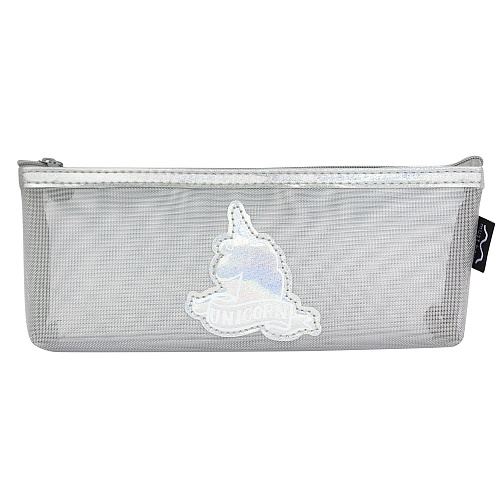 Пенал "Transparent unicorn" (серый)