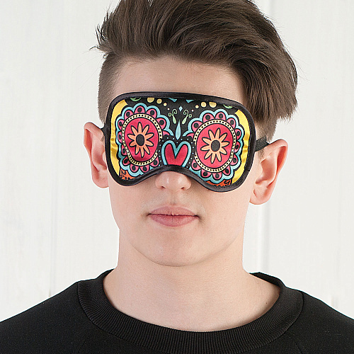 Маска для сна "Sugar skull Owl"