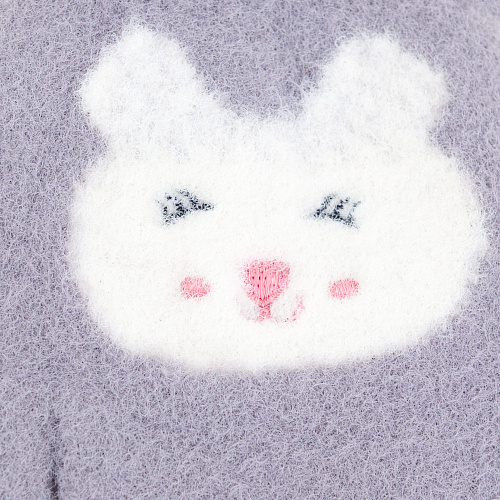 Перчатки сенсорные "Мордочки", серые