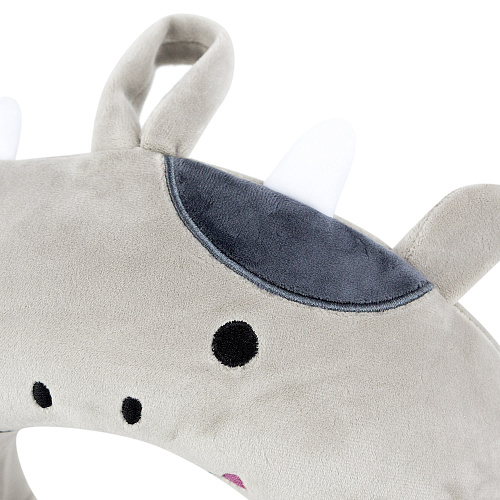 Подушка для путешествий "Бычок" (серый)