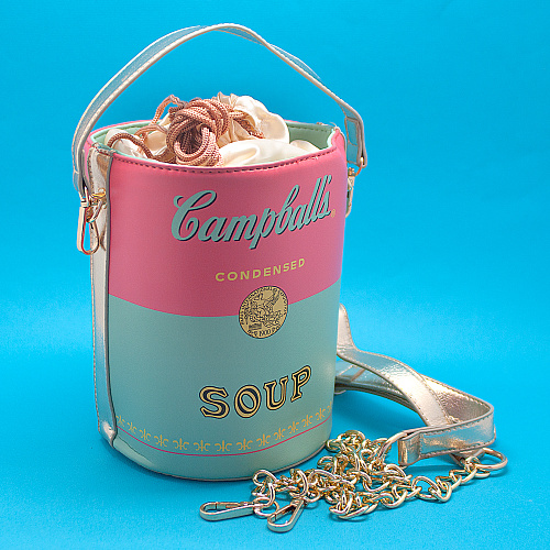 Сумка "Soup" (голубая с розовым)