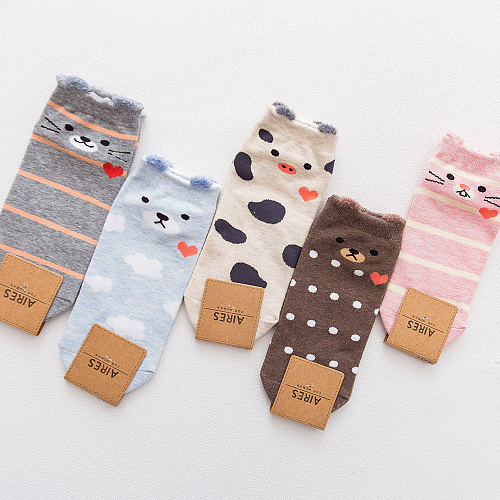 Носки "Зверушки" (розовые)