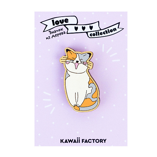 Значок "Котейка" (рыжий)
