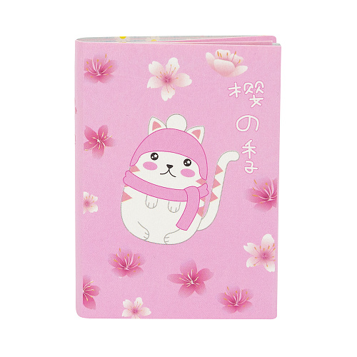 Набор стикеров "Белый кот" (в шапке)