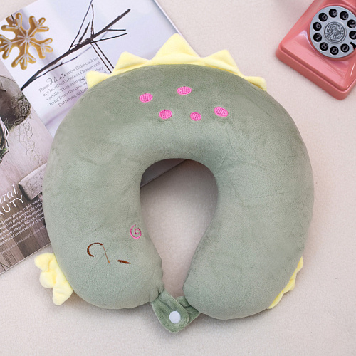 Подушка для путешествий "Дино" (зеленая)