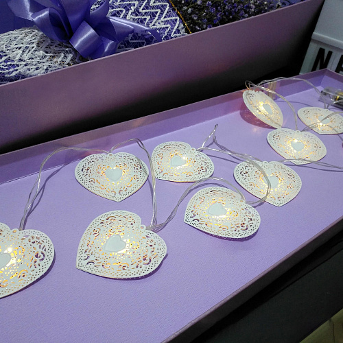 Гирлянда "Кружева" LED, батарейка