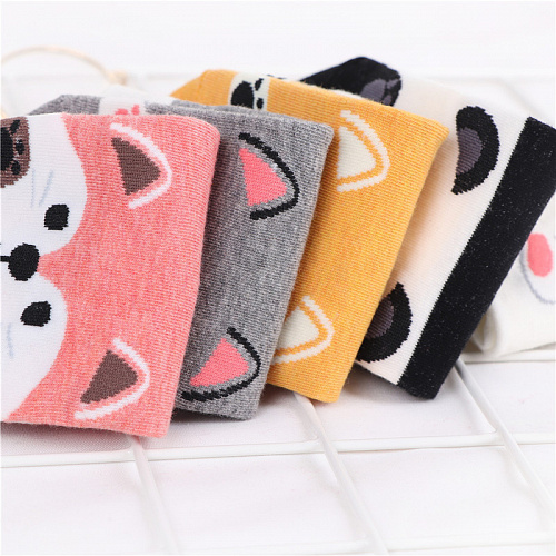 Носки короткие "Панда" (черно-белые)