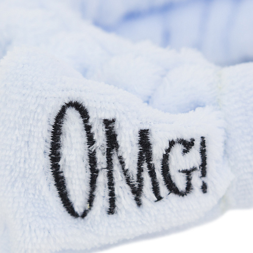 Повязка на голову "OMG!", голубой