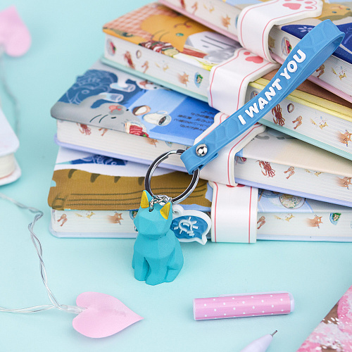 Брелок "Кот" (голубой)