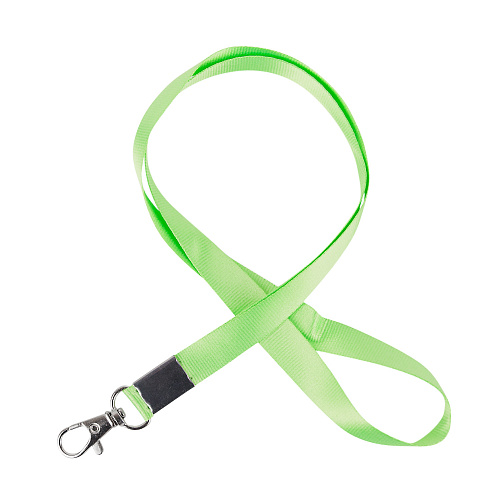 Лента для бейджей с карабином (салатовый)