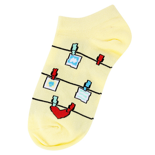 Носки короткие "Фото и любовь", разм.35-39