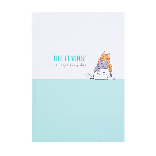 Ежедневник "Be happy every day" Котики